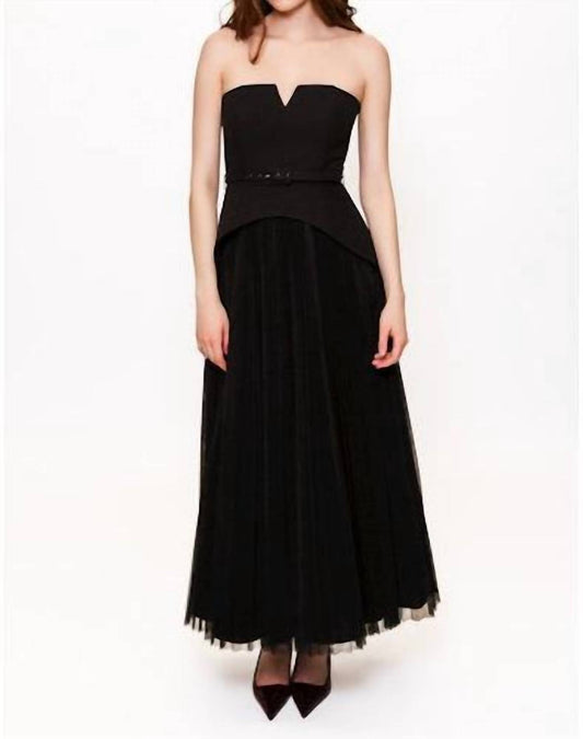 Hutch - Lilibet Strapless Maxi Gown