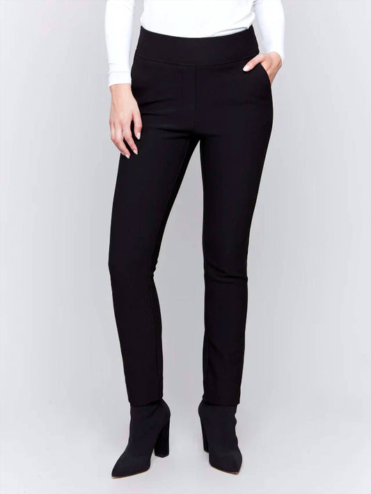 Charlie B - Gutsy Crepe Slim Dressy Pant