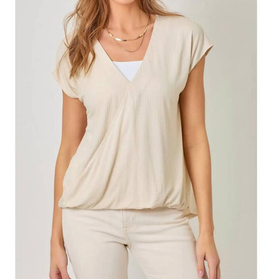 Mystree - Surplice Neck Top