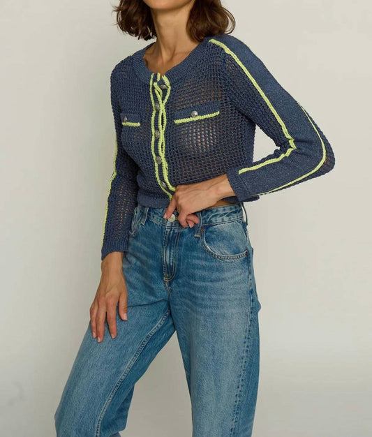 Central Park West - Mesh Stitch Cardigan