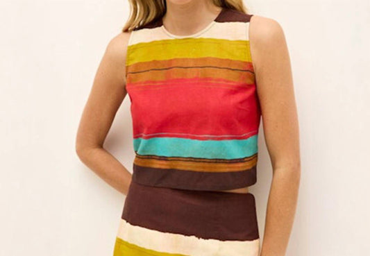 Marie Oliver - Fallon Crew Neck Sleeveless Top