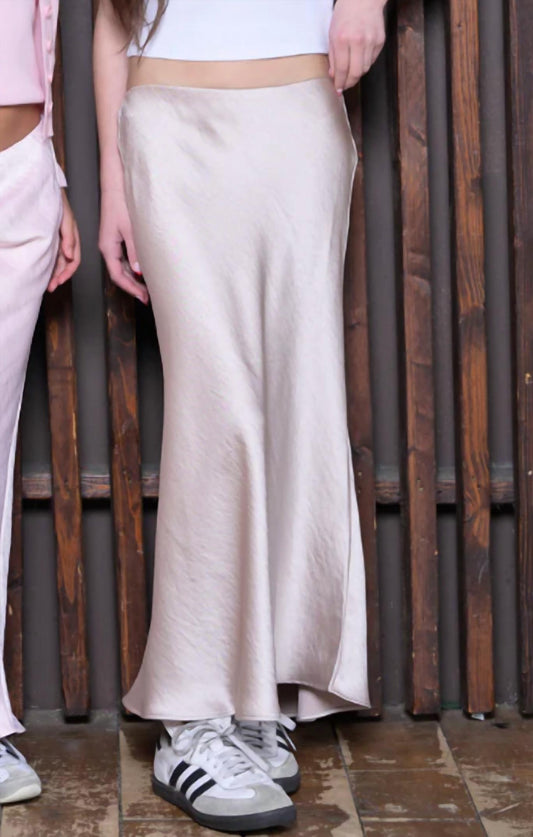 Katie J Nyc - Anastasia Satin Maxie Skirt