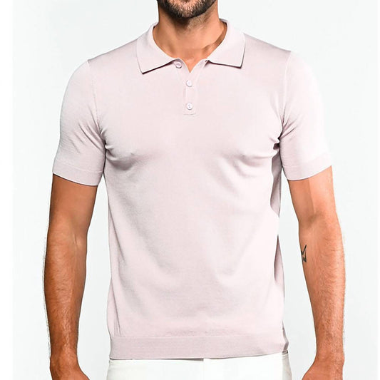 Postmarc - 3-button Knit Polo Shirt
