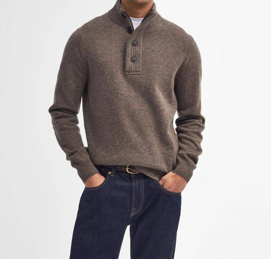 Barbour - Essential Patch Half Zip Sweater