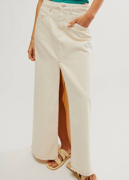 Free People - Come As You Are Denim Maxi Skirt