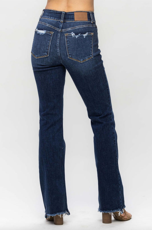Judy Blue - Vintage Frayed Hem Bootcut Jeans