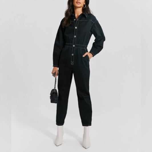 Something Navy - Twill Boiler Suit