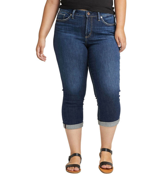 Silver Jeans Co - Avery High Rise Capri Jeans - Plus