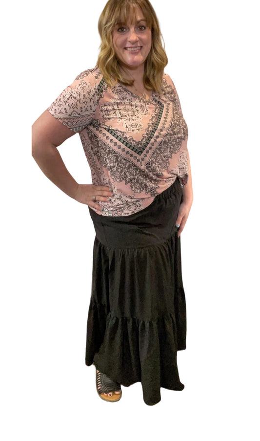 Ee:Some - Tiered Maxi Skirt