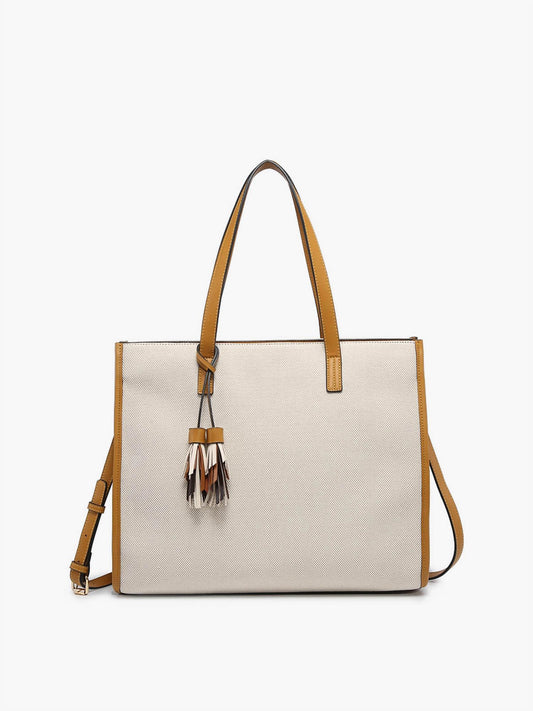 Jen & Co. - Women's Eleanor Canvas Satchel