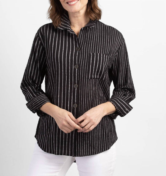 Habitat - Habitat Flip Stripe Boyfriend Shirt
