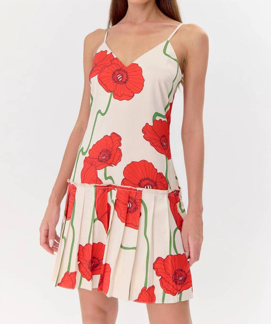 Adelyn Rae - Abstract Rose Print Mini Dress