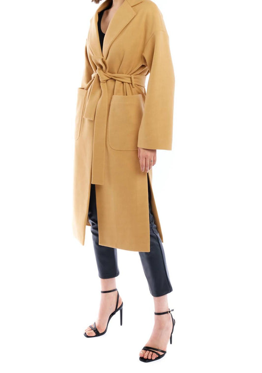 Lblc The Label - Marie Tie Front Midi Trench Jacket