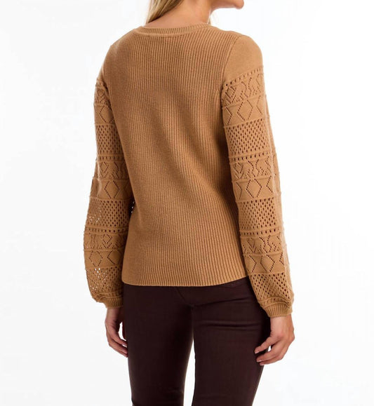 Fdj - Pointelle Long Sleeve Sweater