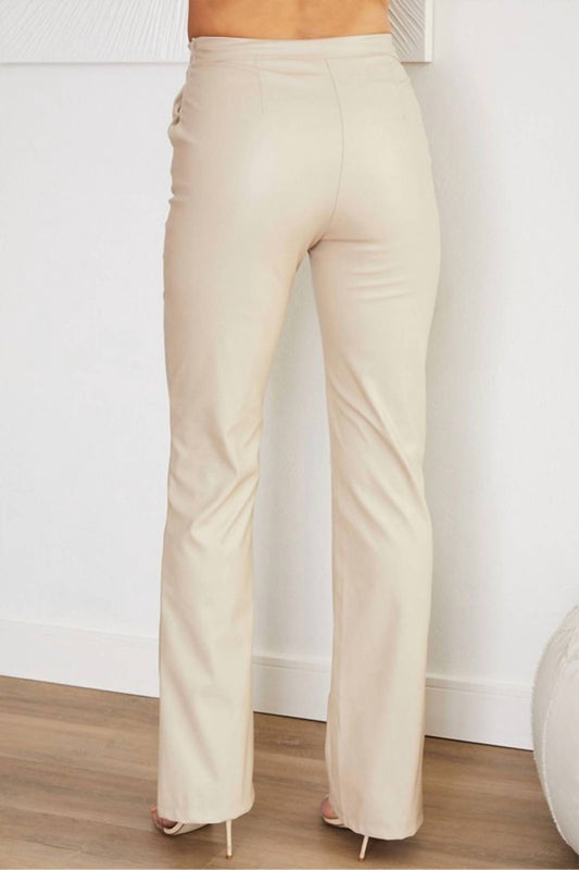 Venti6 - Faux Leather Pants
