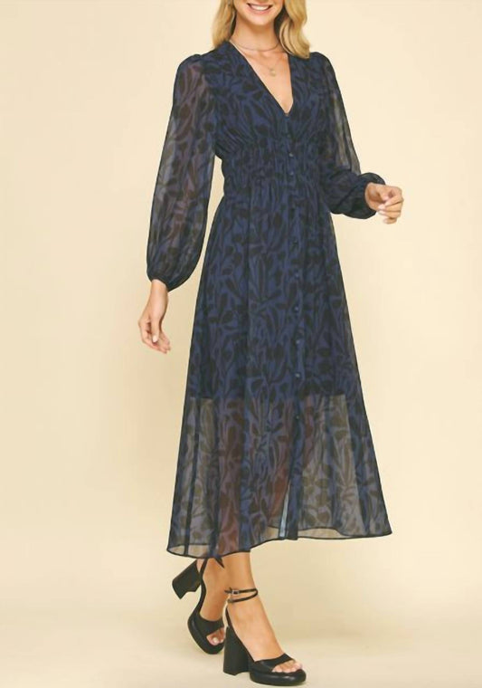 Pinch - See Through Button Down Maxi Dress