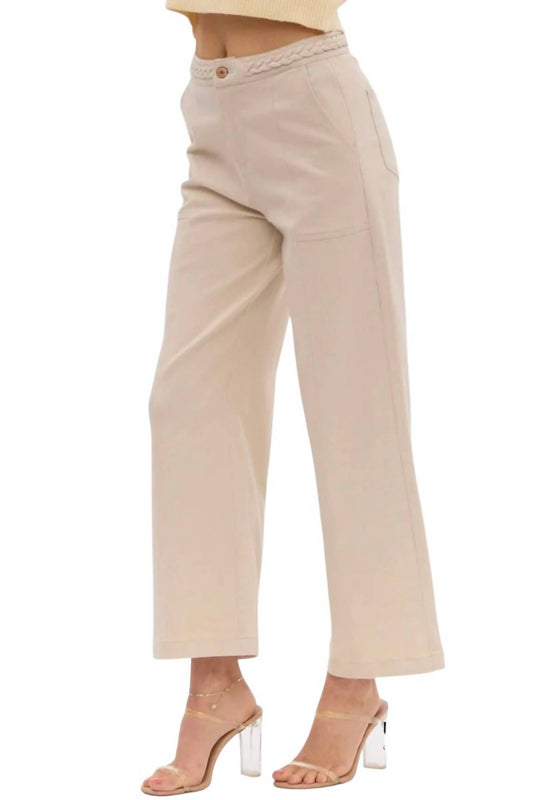 Entro - Gina Braided Detail Pants