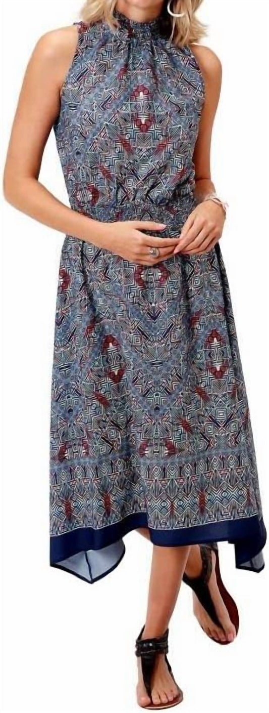 Roper - Tribal Border Print Western Dress