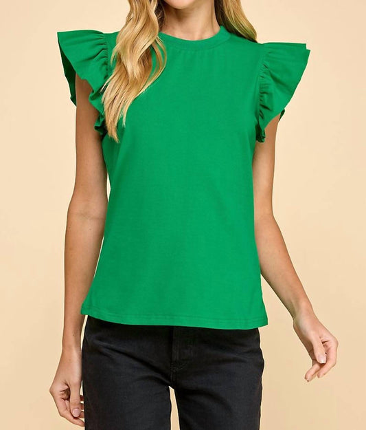 Tcec - Laurie Flutter Sleeve Top