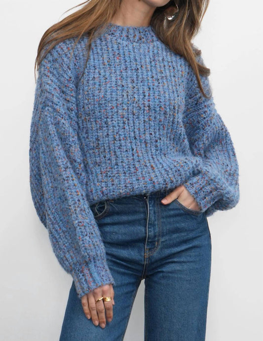 Greylin - Jasper Slouchy Speckled Crew Neck Sweater
