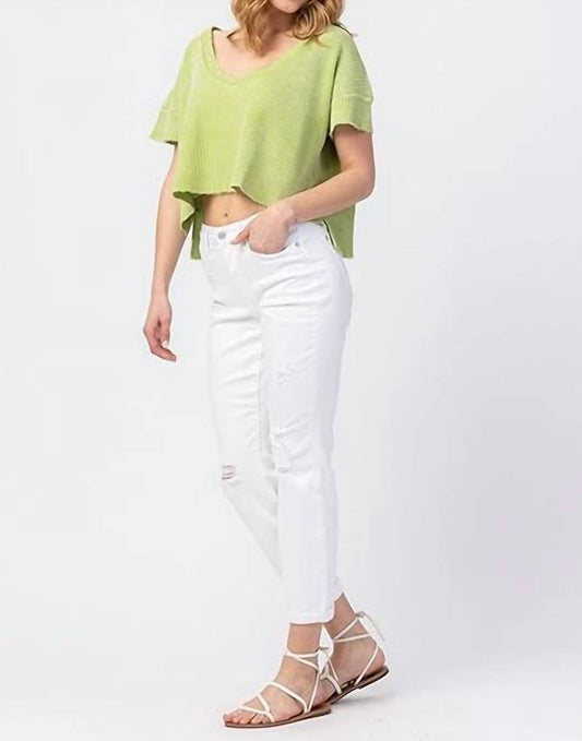 Judy Blue - Mid-Rise Boyfriend Destroyed Jeans