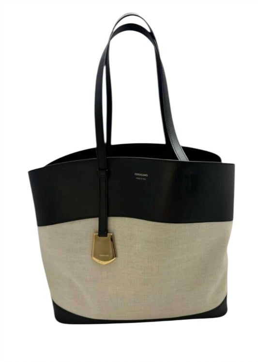 Salvatore Ferragamo - Women's Leather And Canvas Tote