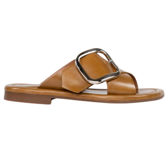 Homers - Women's Dalia Leather Flat Sandals