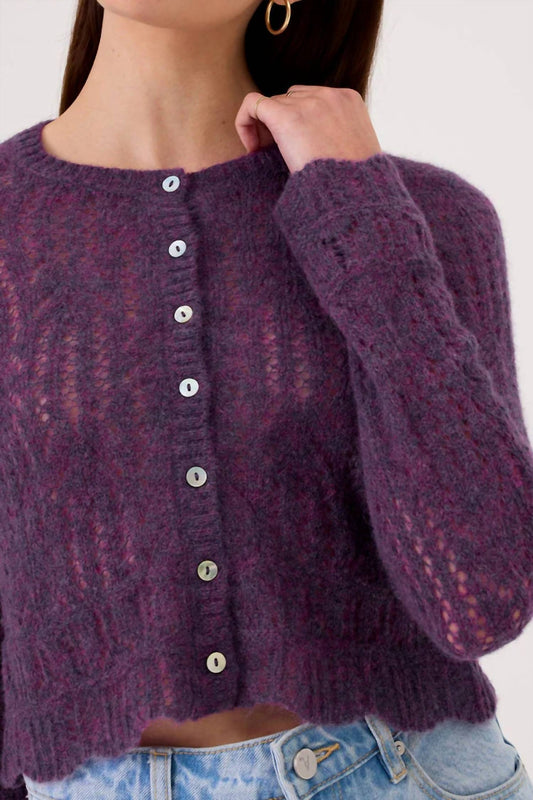 Goldie - Alpaca Pointelle Cardigan