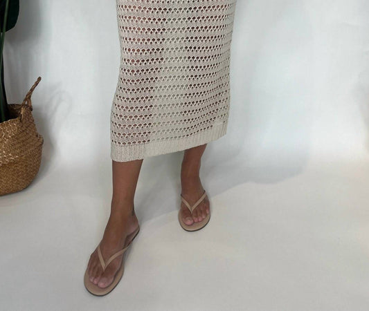 Kld. Signature - Open Knit Midi Skirt