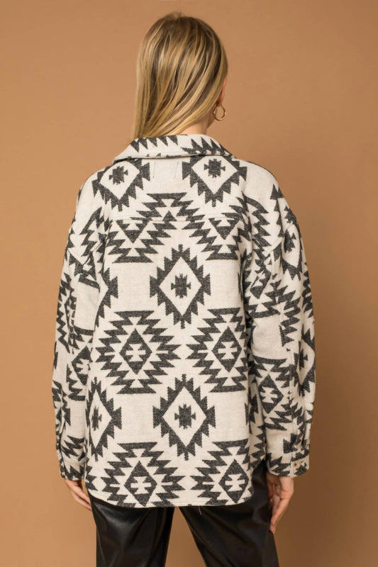 Adora - Dallas Aztec Oversized Shacket