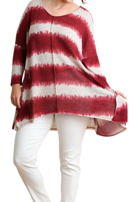 Umgee - Tie Dye Striped Tunic