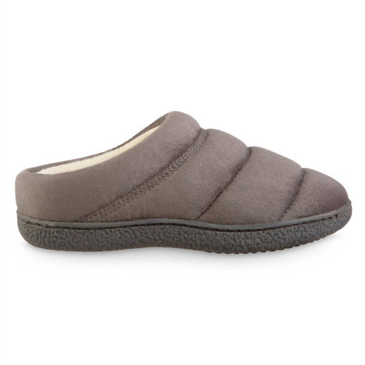Isotoner - Women's Recycled Microsuede Puffer Clog Slipper