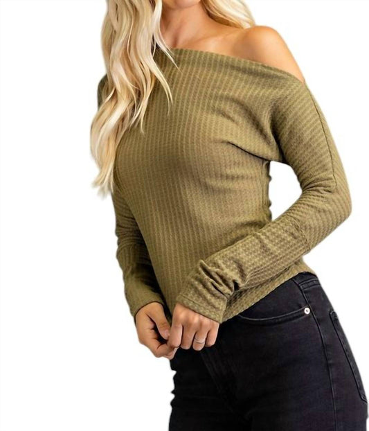 Glam - One Shoulder Knit Top