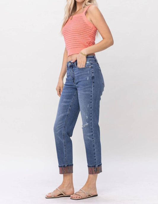 Judy Blue - Paisley Boyfriend Jean