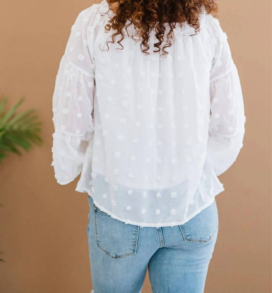 Andree By Unit - Daydreamer Full Size Run Pom-pom Blouse
