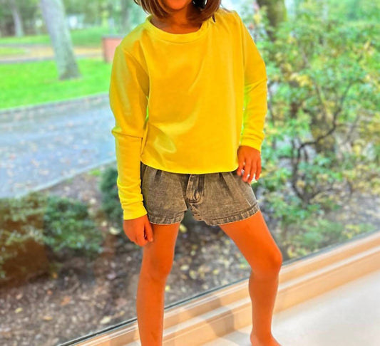 Tweenstyle - Girls Boxy Fleece Cropped Sweatshirt