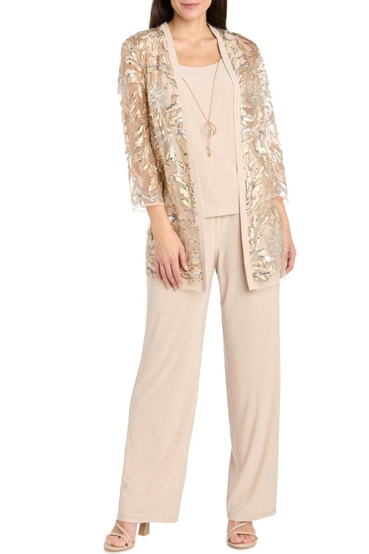 R&M Richards - 3-Piece Evening Pant Set