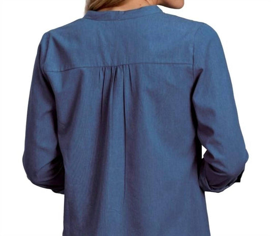 Roper - Ladies Embroidered Denim Blouse