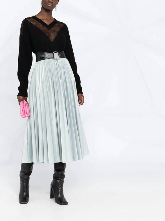 Valentino - Lace Embellished V-neck Jumper