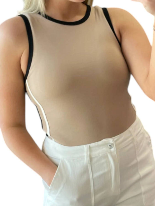 Le Lis - Line Detail Round Neck Bodysuit