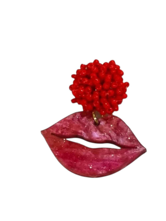 Zippity Do Dah - Women's Frosty Lip Statement Earrings