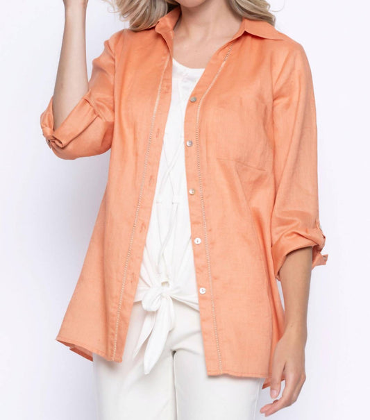 Picadilly - Quarter Sleeve Button Down Shirt