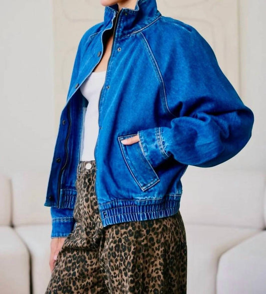 Raisonnel - Josephine Denim Bomber Jacket