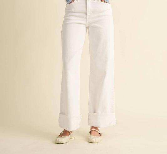 Just Black Denim - Palazzo Cuffed Pant