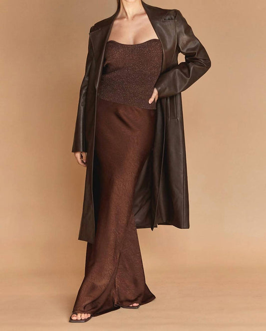 Crescent - Evani Vegan Leather Coat