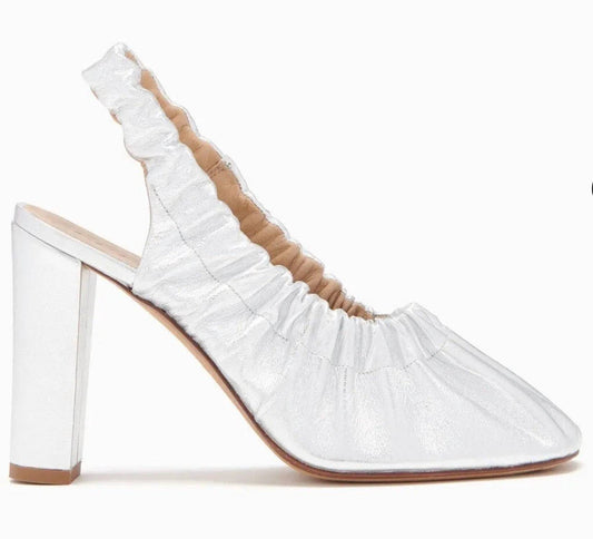 Ulla Johnson - Women's Lucia Leather Ruched High Heeled Shoes