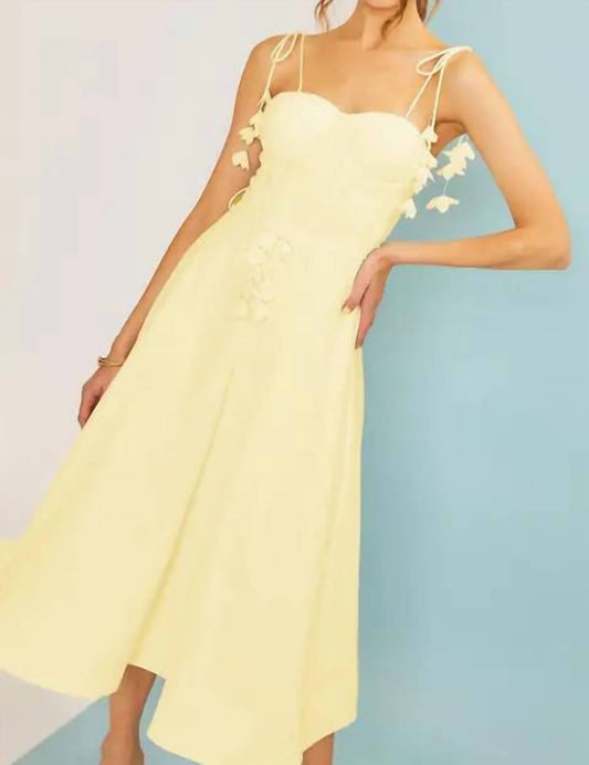 Main Strip - Tie Belt Flare Midi Dress