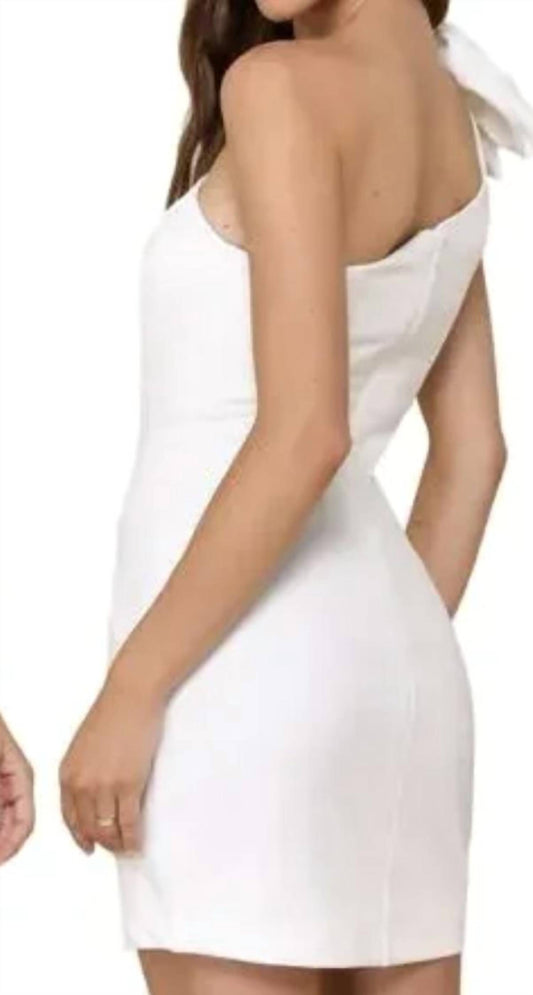 Lulus - Unstoppable Stunner Ruffled One Shoulder Mini Dress