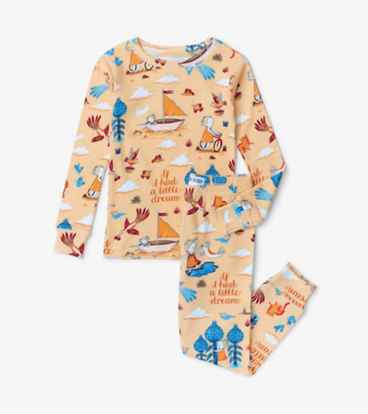 Books To Bed - Girl's If I Had A Little Dream Pajamas
