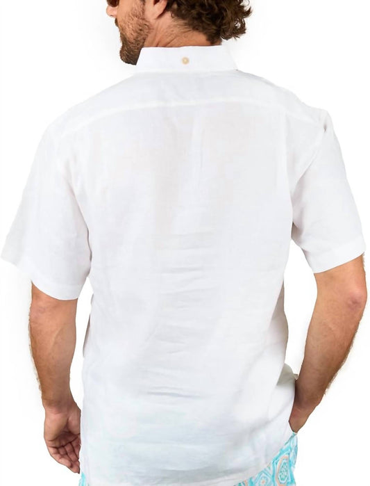 Kenny Flowers - The Casa Blanca Short Sleeve Linen Shirt